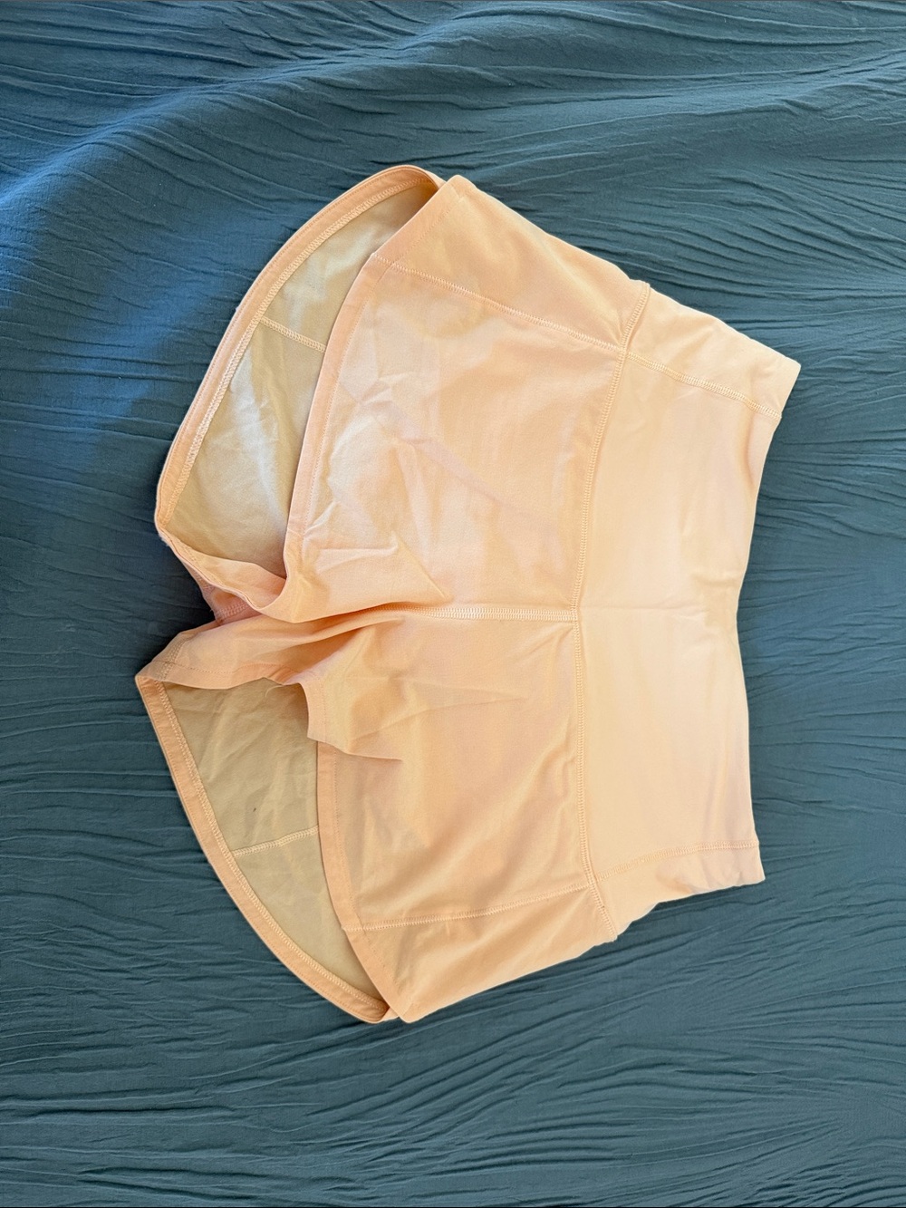 Lululemon Women's “Speed Ups” High-Waist Peach running Shorts